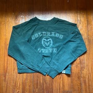 Vintage Colorado State Cropped Sweatshirt